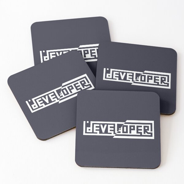 Item preview, developer white slashed - Developer - Typography designed and sold by VandoorLabs.