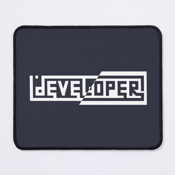 Item preview, developer white slashed - Developer - Typography designed and sold by VandoorLabs.