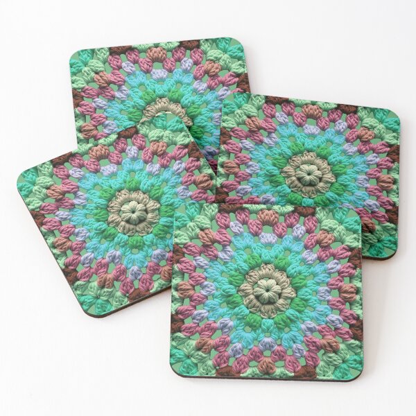 Item preview, Granny Square Crochet Pattern Seventies Retro 7 designed and sold by taiche.