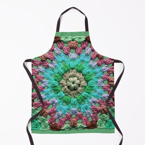 Item preview, Granny Square Crochet Pattern Seventies Retro 7 designed and sold by taiche.
