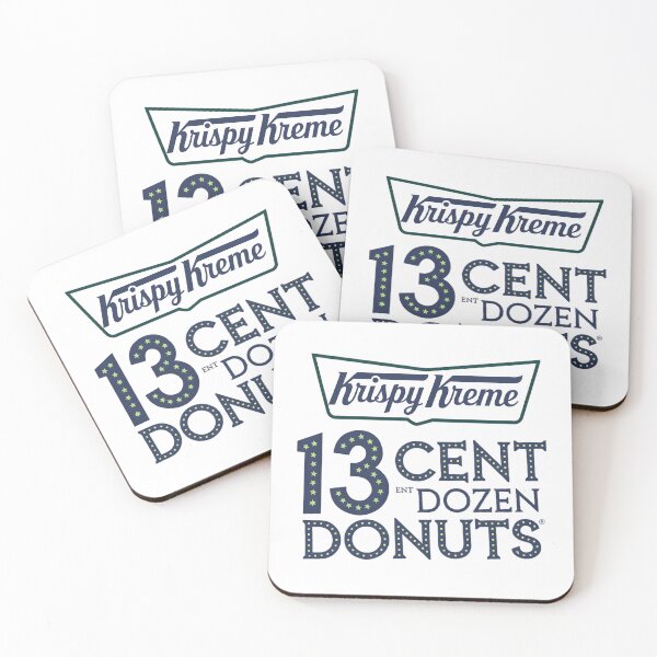 Item preview, krispy kreme 13 cent dozen donuts, sticker, designed and sold by Mood Coffee art.