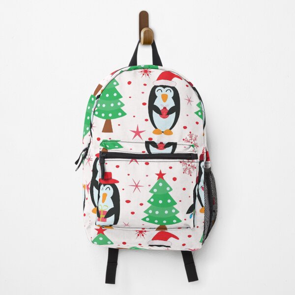 Item preview, Cute Christmas Penguins and Pine Trees designed and sold by Yasminepatterns .