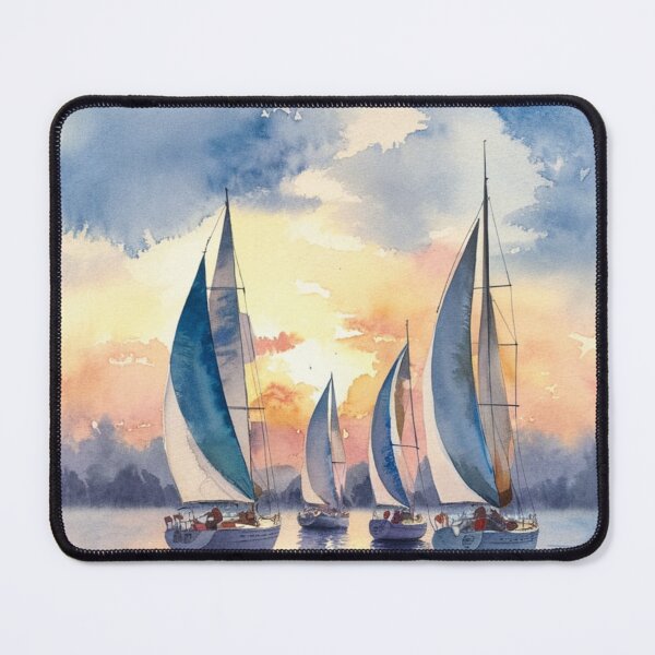 Item preview, Sailboats At Sunset designed and sold by Patricks-Art.