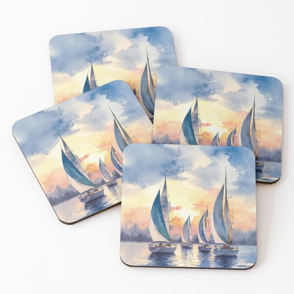 Item preview, Sailboats At Sunset designed and sold by Patricks-Art.