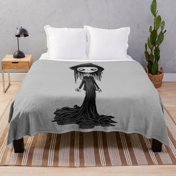 Item preview, Jack Skellington-Inspired Witch – Grayscale Vintage Halloween Design designed and sold by CroesCreations.
