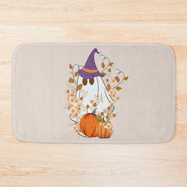 Item preview, Flower Gost,  Halloween Lettering Spooky Halloween kawaii fun design, Vintage Halloween, Kawaii Carved Pumpkin Vibes,Witches Brew And All Things Halloween designed and sold by Adri Barnard.