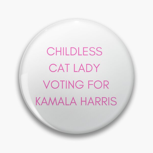 Item preview, Childless Cat Lady Voting Fot Kamala Harris US Election designed and sold by M-and-W.