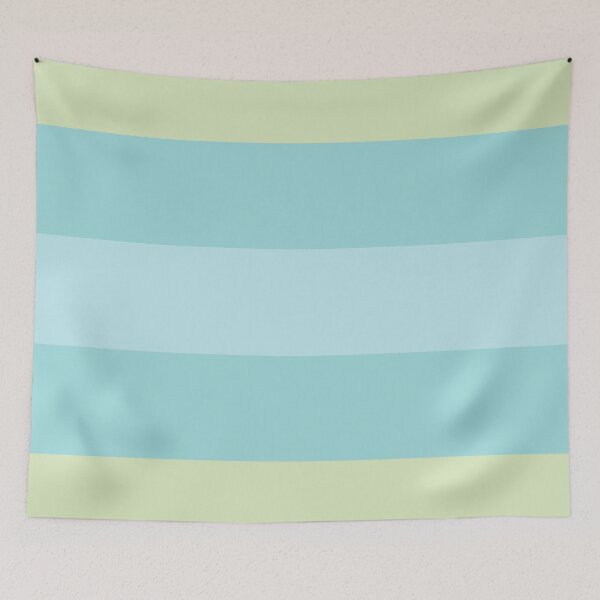 Item preview, Verde lima y azul lapa: colores de tendencia para la primavera; colores de tendencia para el verano: verde claro, azul claro; patrón geométrico clásico con bloques de colores; rayas en verde pastel y azul; acento simple y moderno designed and sold by TheIconShop.