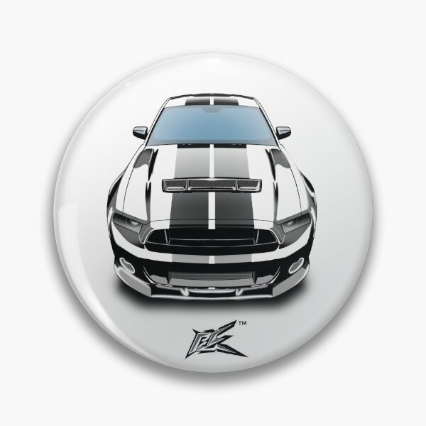 Item preview, ford mustang gt500 silver black stripes  designed and sold by NaquashM.