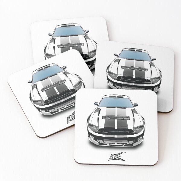 Item preview, ford mustang gt500 silver black stripes  designed and sold by NaquashM.