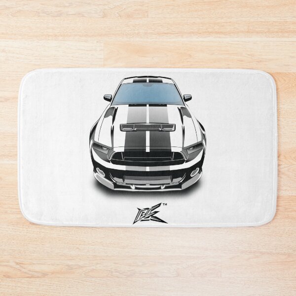 Item preview, ford mustang gt500 silver black stripes  designed and sold by NaquashM.
