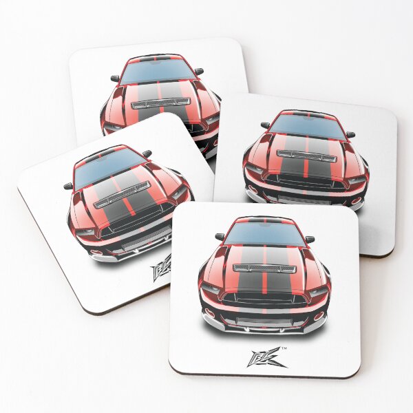 Item preview, ford mustang gt500 red black stripes  designed and sold by NaquashM.