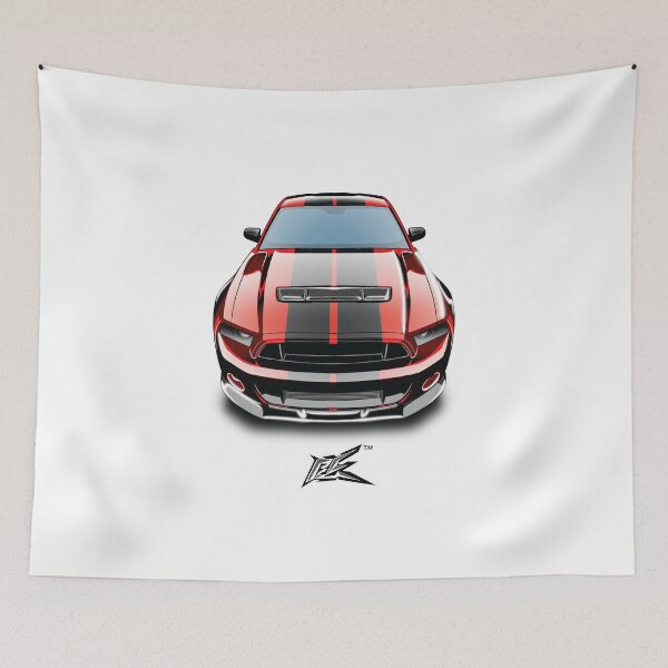 Item preview, ford mustang gt500 red black stripes  designed and sold by NaquashM.