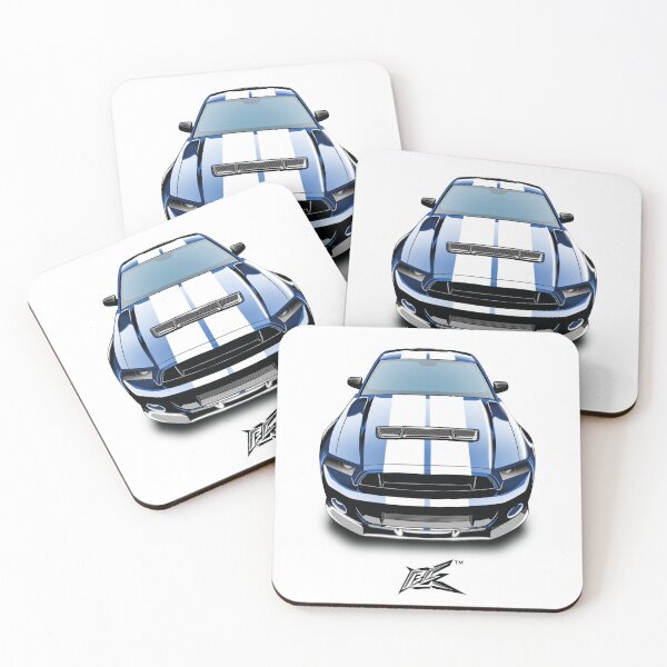 Item preview, ford mustang gt500 blue white stripes  designed and sold by NaquashM.