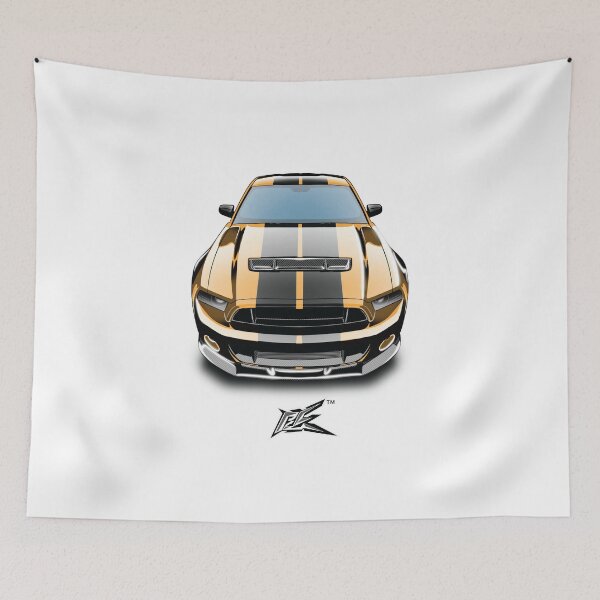 Item preview, ford mustang gt500 yellow black stripes  designed and sold by NaquashM.