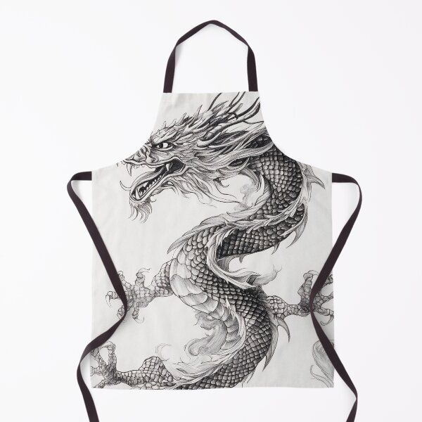 Item preview, Black and white Chinese Dragon designed and sold by Pencil-Art.