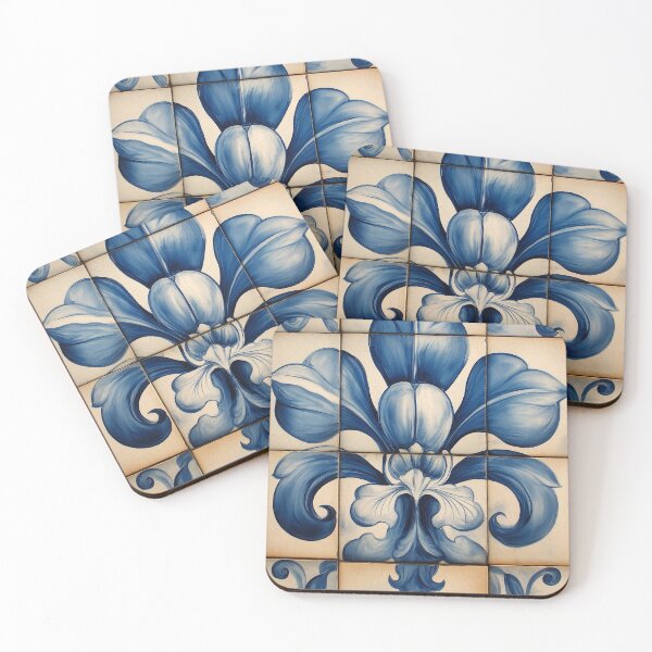 Item preview, Fleur De Lis Tile designed and sold by MatrixTattoo.