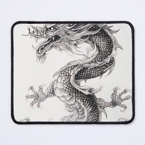 Item preview, Black and white Chinese Dragon designed and sold by Pencil-Art.
