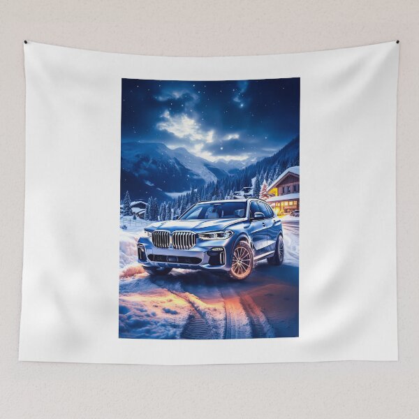 Item preview, SUV in Snow Covered Alpine Setting designed and sold by RevUpDesign.