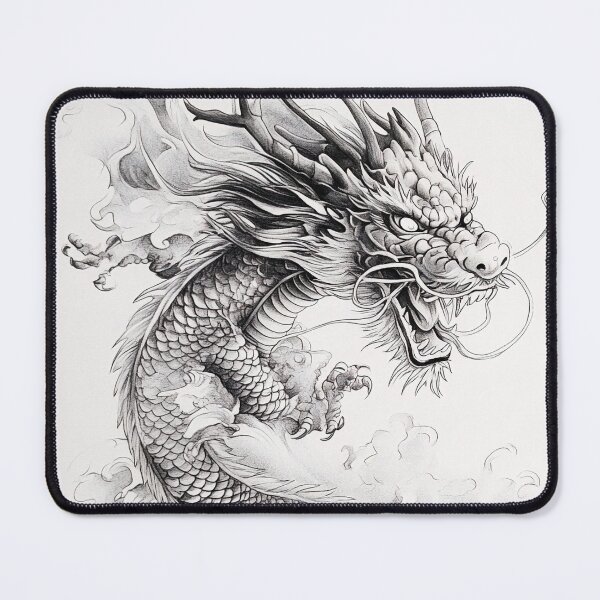 Item preview, Black and white Chinese Dragon designed and sold by Pencil-Art.