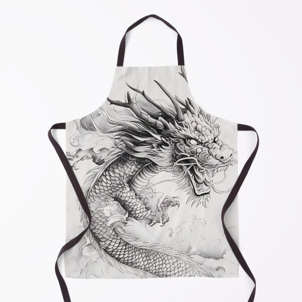 Item preview, Black and white Chinese Dragon designed and sold by Pencil-Art.