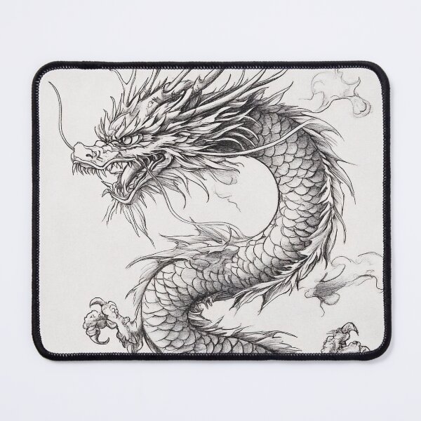 Item preview, Black and white Chinese Dragon designed and sold by Pencil-Art.