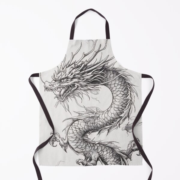 Item preview, Black and white Chinese Dragon designed and sold by Pencil-Art.