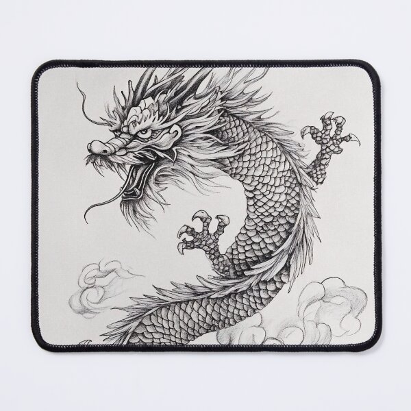 Item preview, Black and white Chinese Dragon designed and sold by Pencil-Art.