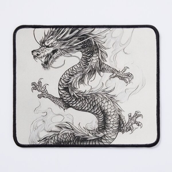 Item preview, Black and white Chinese Dragon designed and sold by Pencil-Art.
