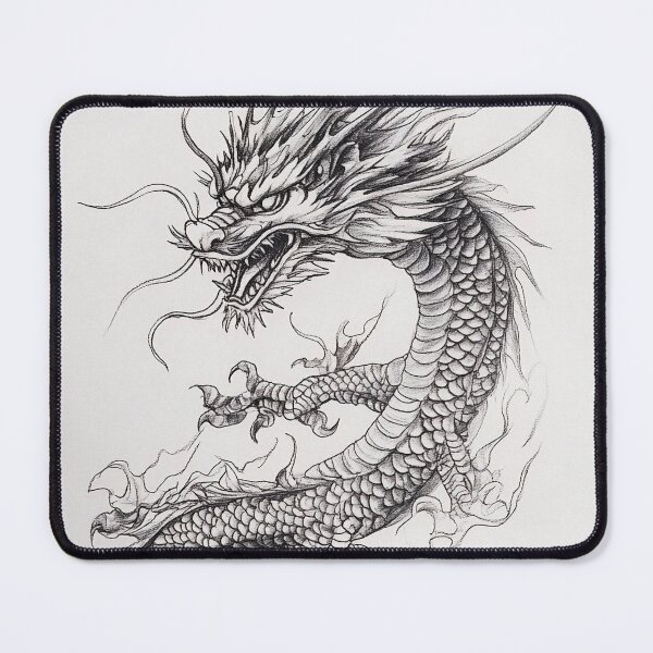 Item preview, Black and white Chinese Dragon designed and sold by Pencil-Art.