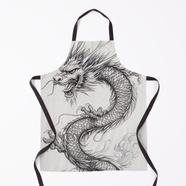 Item preview, Black and white Chinese Dragon designed and sold by Pencil-Art.