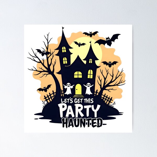 Item preview, Let’s Get This Party Haunted! designed and sold by MADsrecreation.