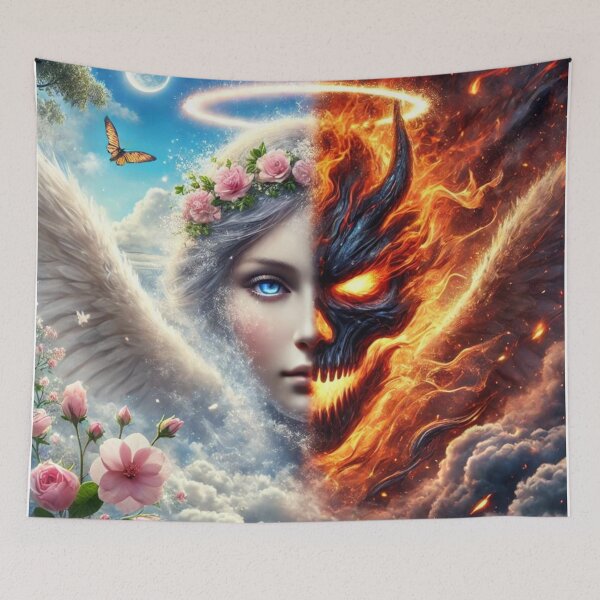 Item preview, The Battle Within: Angelic Purity vs Fiery Chaos designed and sold by Meta2Physical.