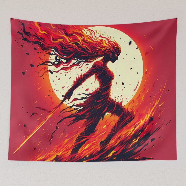 Item preview, Lava Fire Warrior, Ai Generated Art  designed and sold by ACC .