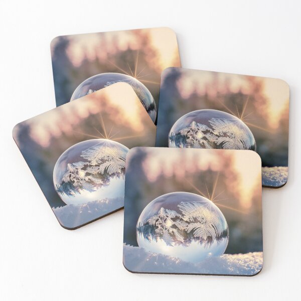 Item preview, Icy bubble with sunlight and snowflakes designed and sold by Photopat.