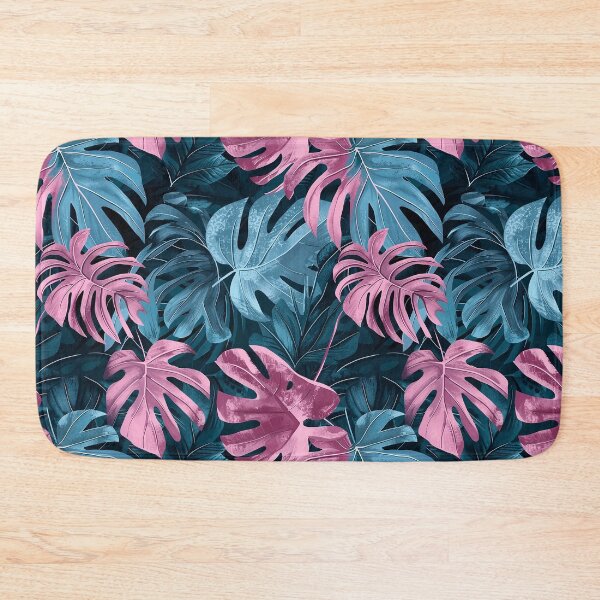 Item preview, Pink and Teal tropical leaves  designed and sold by NikkofTime.