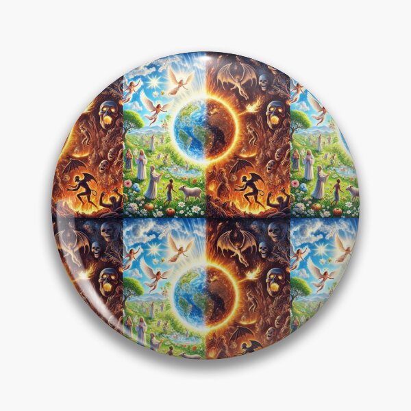 Item preview, Earthly Paradise vs Infernal Chaos: The Duality of Good and Evil designed and sold by Meta2Physical.
