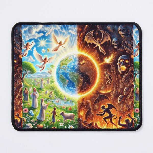 Item preview, Earthly Paradise vs Infernal Chaos: The Duality of Good and Evil designed and sold by Meta2Physical.