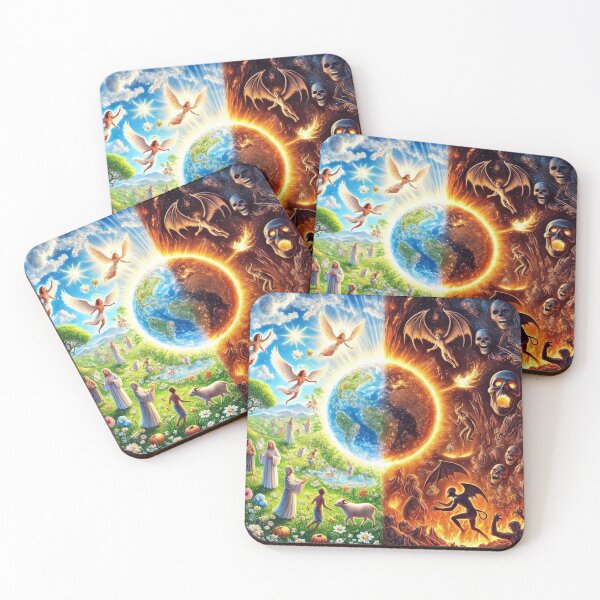 Item preview, Earthly Paradise vs Infernal Chaos: The Duality of Good and Evil designed and sold by Meta2Physical.