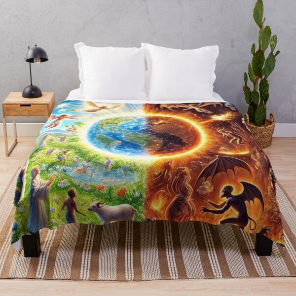 Item preview, Earthly Paradise vs Infernal Chaos: The Duality of Good and Evil designed and sold by Meta2Physical.