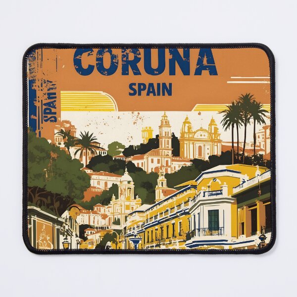 Item preview, Coruña Spain Vintage Travel Tourism designed and sold by TravelersGems.