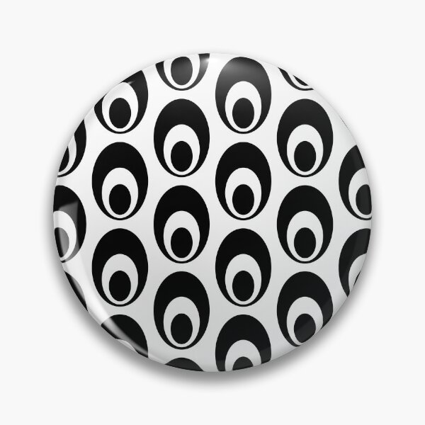 Item preview, Retro 60s 70s Mid Mod Geometric Pattern Black & White designed and sold by tonymagnerart.