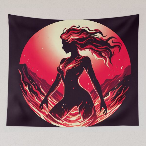 Item preview, Lava Fire Woman, Ai Generated Art  designed and sold by ACC .