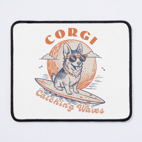 Item preview, Corgi Catching Waves designed and sold by Artepilo.