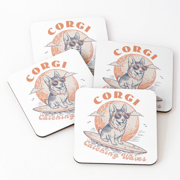 Item preview, Corgi Catching Waves designed and sold by Artepilo.