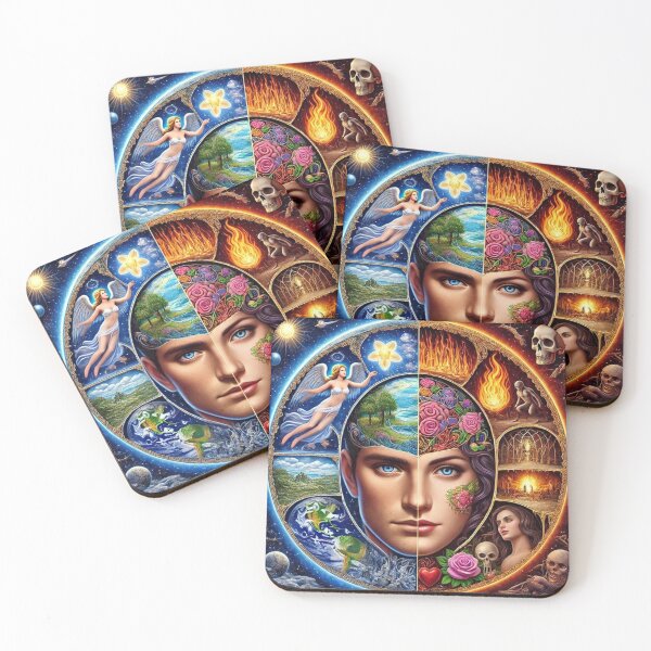 Item preview, The Faces of Duality: Heaven, Hell, Love, and Hate designed and sold by Meta2Physical.