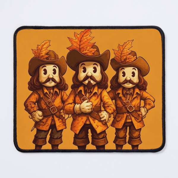 Item preview, Three Musketeers Fall Pun: All For One And One For Fall designed and sold by Gabriela McDaniel.