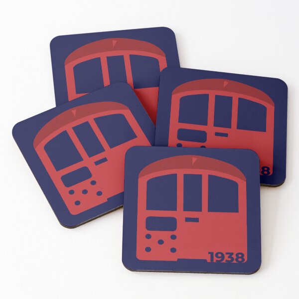 Item preview, Minimal 1938 Stock Tube Train designed and sold by KarenBakerArt.