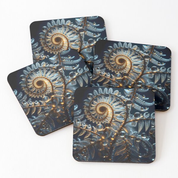 Item preview, Fern spirals designed and sold by Vibranta Studio.
