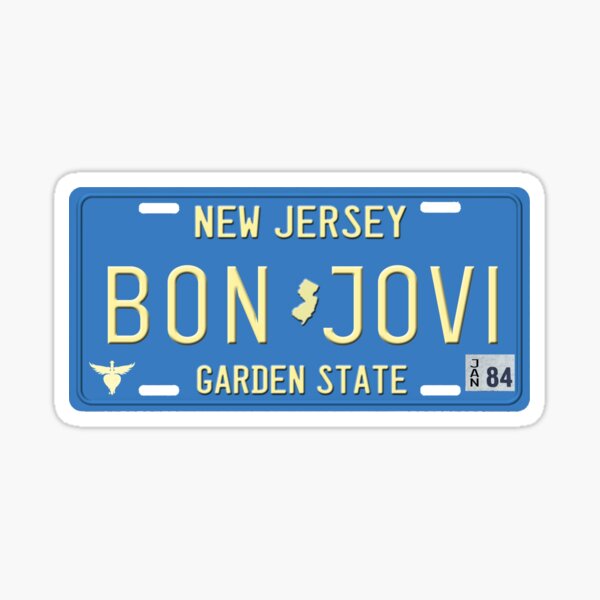 Artikel-Vorschau von Nummernschild - Bon Jovi, designt und verkauft von clanclos.